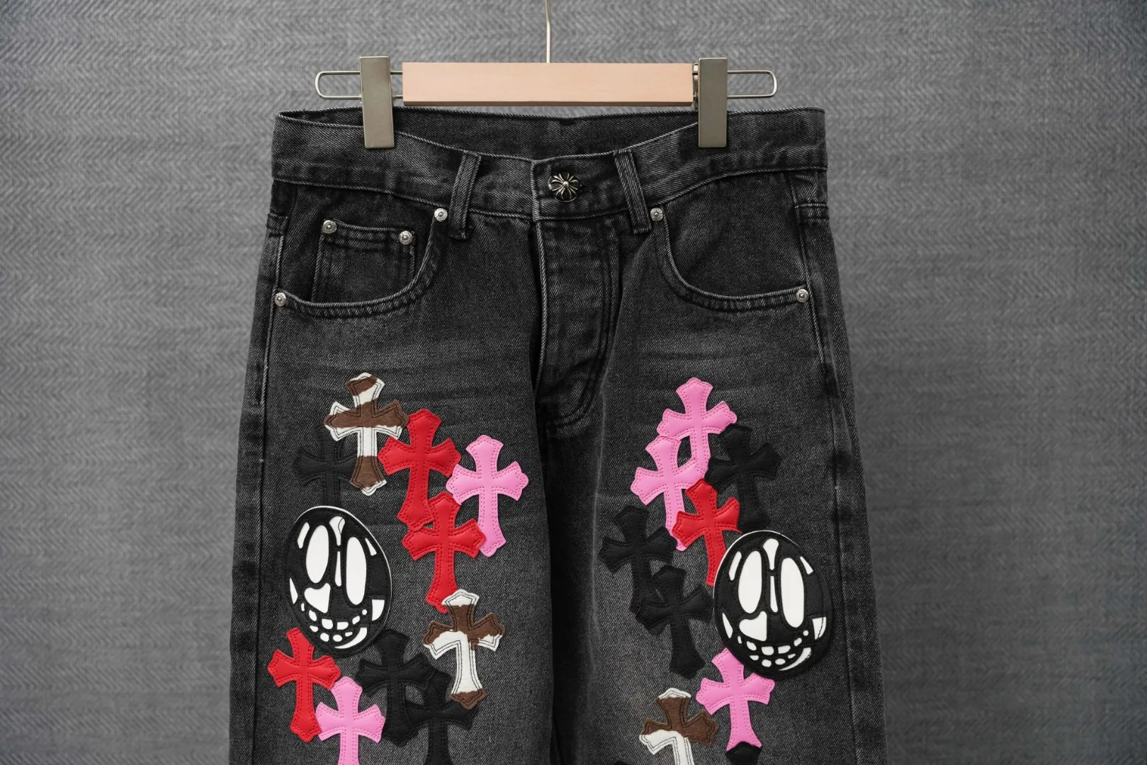：S 044 & Chrome Hearts Same Style ：Black Size：28 30 32 34 （S-XL)